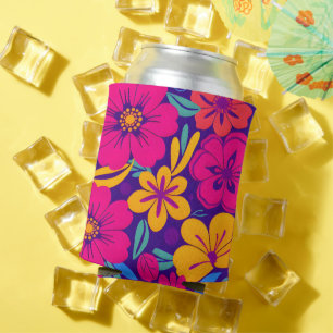 Rafraîchisseur Pour Canette Fleurs colorées-Dopamine Style-Fleurs rétro