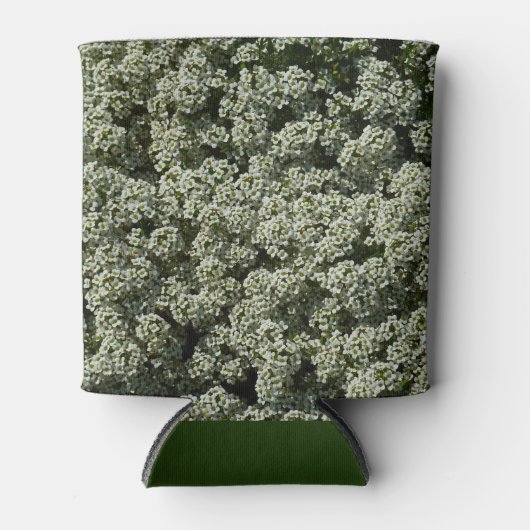 Rafraîchisseur Pour Canette Fleurs d'Alyssum doux Floral blanc (Devant)