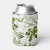 Rafraîchisseur Pour Canette Fleurs d'aquarelle blanche 2 (Can devant)