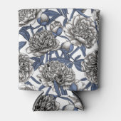 Rafraîchisseur Pour Canette Fleurs de cendres blanches (Devant)