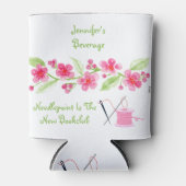 Rafraîchisseur Pour Canette Fleurs de cerisier peint à la main Needlepoint Per (Devant)