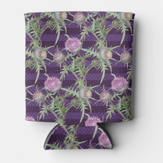 Rafraîchisseur Pour Canette Fleurs de chardon (Devant)