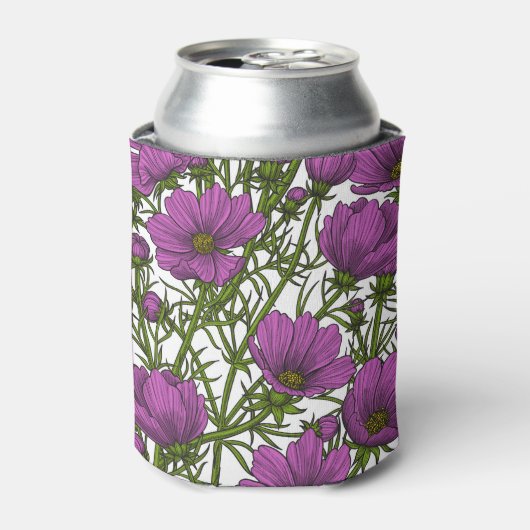 Rafraîchisseur Pour Canette Fleurs de cosmos violet (Can devant)