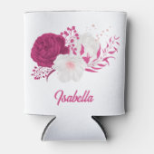 Rafraîchisseur Pour Canette fleurs de fuchsia mariage botanique (Devant)