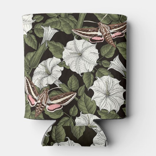 Rafraîchisseur Pour Canette Fleurs de lune et sphinx Mois (Dos)