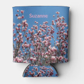 Rafraîchisseur Pour Canette Fleurs de Magnolia rose personnalisées (Devant)