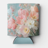 Rafraîchisseur Pour Canette Fleurs de printemps pastel doux Design Flore délic (Devant)