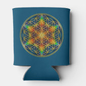 Rafraîchisseur Pour Canette FLEURS DE VIE - Fleur fractale 1 (Dos)