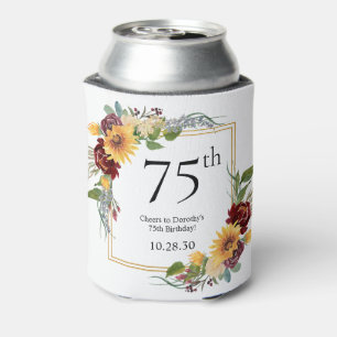 Rafraîchisseur Pour Canette Fleurs du soleil pour 75e anniversaire