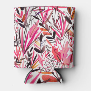 Rafraîchisseur Pour Canette Fleurs Feuilles exotiques Motif Rainforest