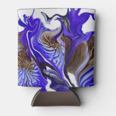 Rafraîchisseur Pour Canette Fleurs Iris Violets (Devant)