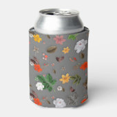 Rafraîchisseur Pour Canette Fleurs jaunes et roses blanches 16 (Can devant)