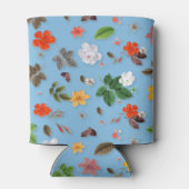 Rafraîchisseur Pour Canette Fleurs jaunes et roses blanches 18 (Dos)