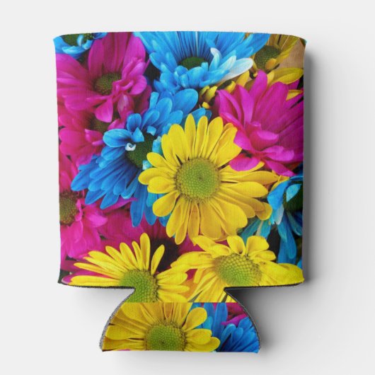 Rafraîchisseur Pour Canette Fleurs lumineuses Monogramme rose (Dos)