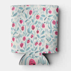 Rafraîchisseur Pour Canette Fleurs minuscules : Aquarelle transparente