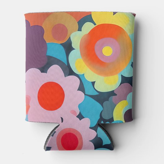 Rafraîchisseur Pour Canette Fleurs mod rétro (Devant)