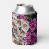 Rafraîchisseur Pour Canette Fleurs papillon rose blanc et violet (Can devant)