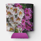 Rafraîchisseur Pour Canette Fleurs papillon rose blanc et violet (Dos)