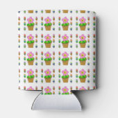 Rafraîchisseur Pour Canette Fleurs Posées Rosy mignonnes Motif répétitif (Dos)