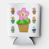 Rafraîchisseur Pour Canette Fleurs Posées Rosy Pouvant Rafraîchir (Devant)