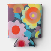 Rafraîchisseur Pour Canette Fleurs rétro mod (Devant)
