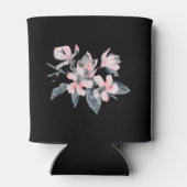 Rafraîchisseur Pour Canette Fleurs rose et gris Aquarelle classique (Dos)