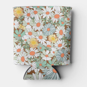 Rafraîchisseur Pour Canette Fleurs sauvages floral, vintage motif sans couture