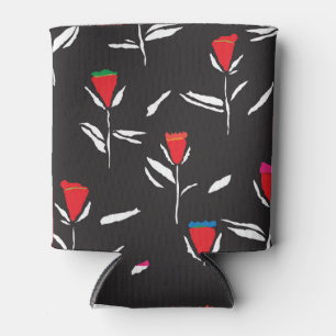 Rafraîchisseur Pour Canette Fleurs stylisées : Elégance Motif Vintage
