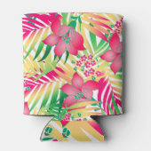 Rafraîchisseur Pour Canette Fleurs tropicales colorées (Dos)