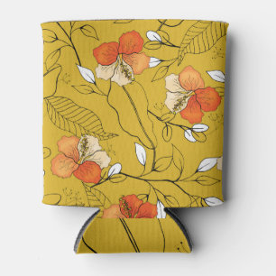 Rafraîchisseur Pour Canette Fleurs tropicales Feuilles : Papier peint exotique