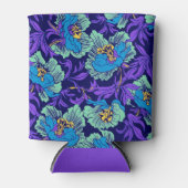 Rafraîchisseur Pour Canette Fleurs violettes et bleues William Morris (Devant)