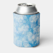 Rafraîchisseur Pour Canette Flocons de Noël bleus (Can Dos)