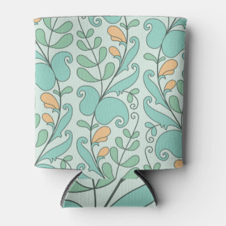 Rafraîchisseur Pour Canette Floral Abstrait : Motif Vintage sans fil
