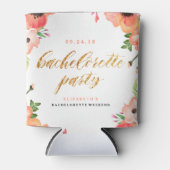 Rafraîchisseur Pour Canette FLORAL BACHELORETTE PARTY peut refroidir (Devant)