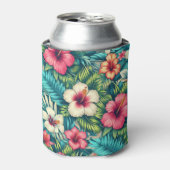 Rafraîchisseur Pour Canette Floral hawaïen/tropical (Can devant)