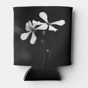 Rafraîchisseur Pour Canette floral noir et blanc minimal