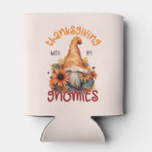 Rafraîchisseur Pour Canette Floral Thanksgiving avec mes Gnomies (Dos)