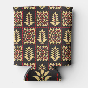 Rafraîchisseur Pour Canette Floral tribal : Élégance Motif Vintage