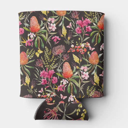 Rafraîchisseur Pour Canette Flore australienne : fusion d'aquarelle tropicale (Dos)