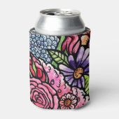 Rafraîchisseur Pour Canette Flore Bouquet Fleur de printemps (Can devant)