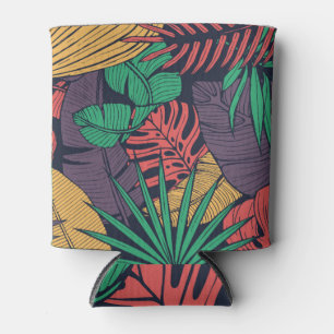 Rafraîchisseur Pour Canette Flore tropicale : Papier peint Vintage Cool.