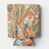 Rafraîchisseur Pour Canette Flore tropicale rétro sans joint (Dos)