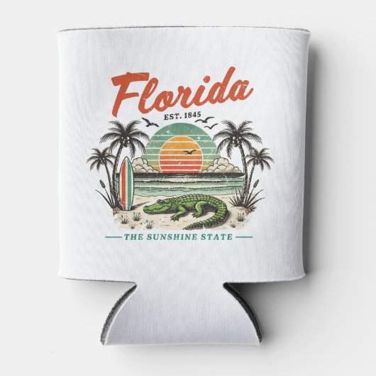 Rafraîchisseur Pour Canette Floride, L'État Sunshine - Sunset Beach Scene (Devant)