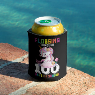 Rafraîchisseur Pour Canette Flossing through 100 Days of School Unicorn
