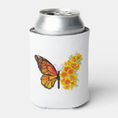 Rafraîchisseur Pour Canette Flower Butterfly with Yellow California Poppy (Can devant)