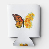 Rafraîchisseur Pour Canette Flower Butterfly with Yellow California Poppy (Dos)
