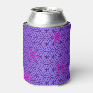 Rafraîchisseur Pour Canette Flower Of Life - timbre sans couture motif - viole
