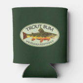 Rafraîchisseur Pour Canette Fly Fishing Drôle TROUT BUM (Dos)