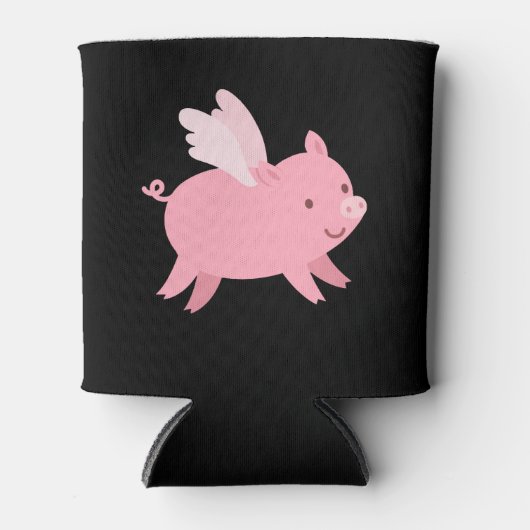 Rafraîchisseur Pour Canette Flying Pig with Wings Fly Pig Lovers (Devant)