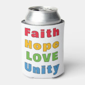 Rafraîchisseur Pour Canette Foi Espoir Amour Unité (Can devant)